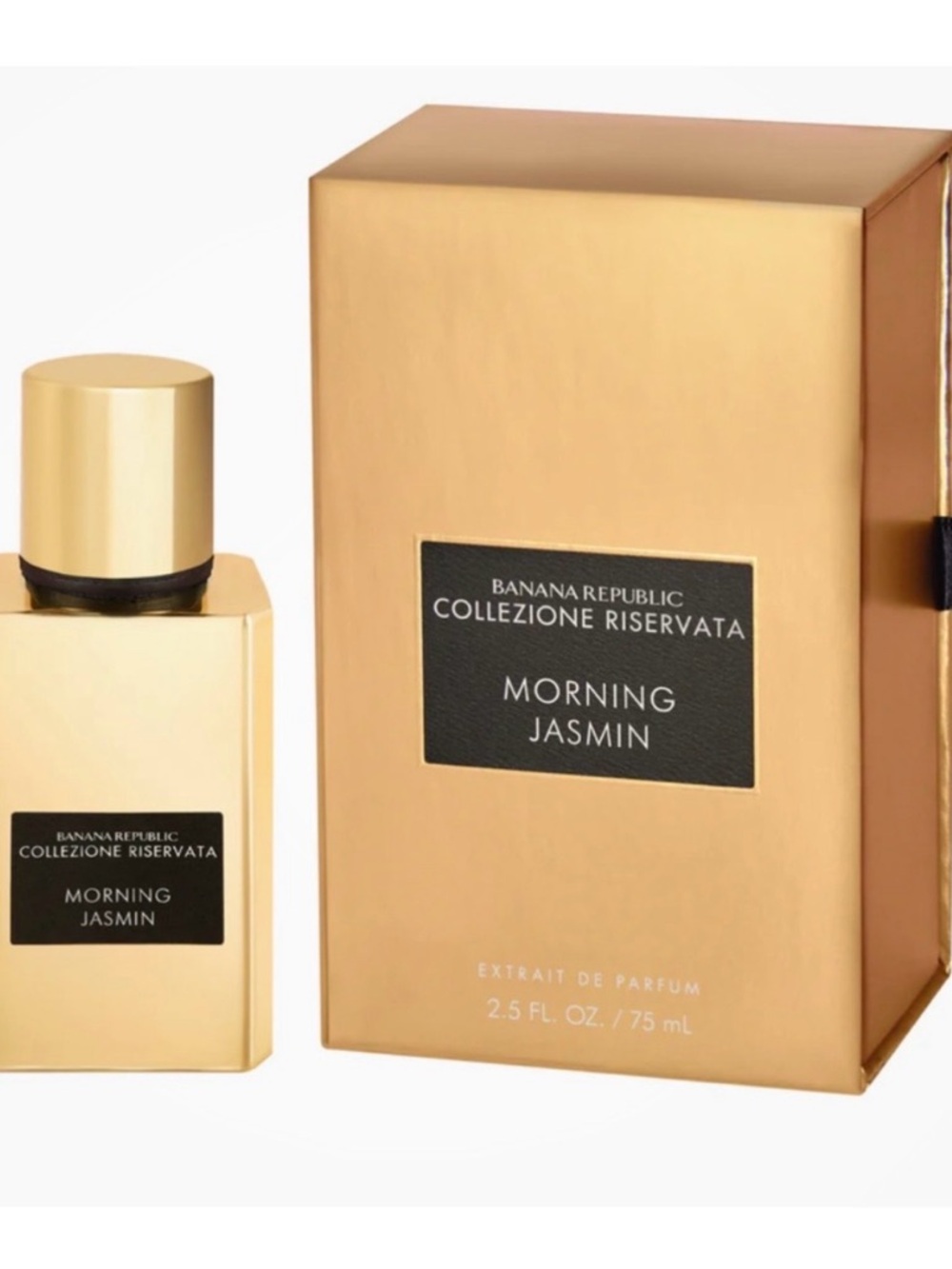 Banana Republic Gold & Black Morning Jasmin Perfume Bottle